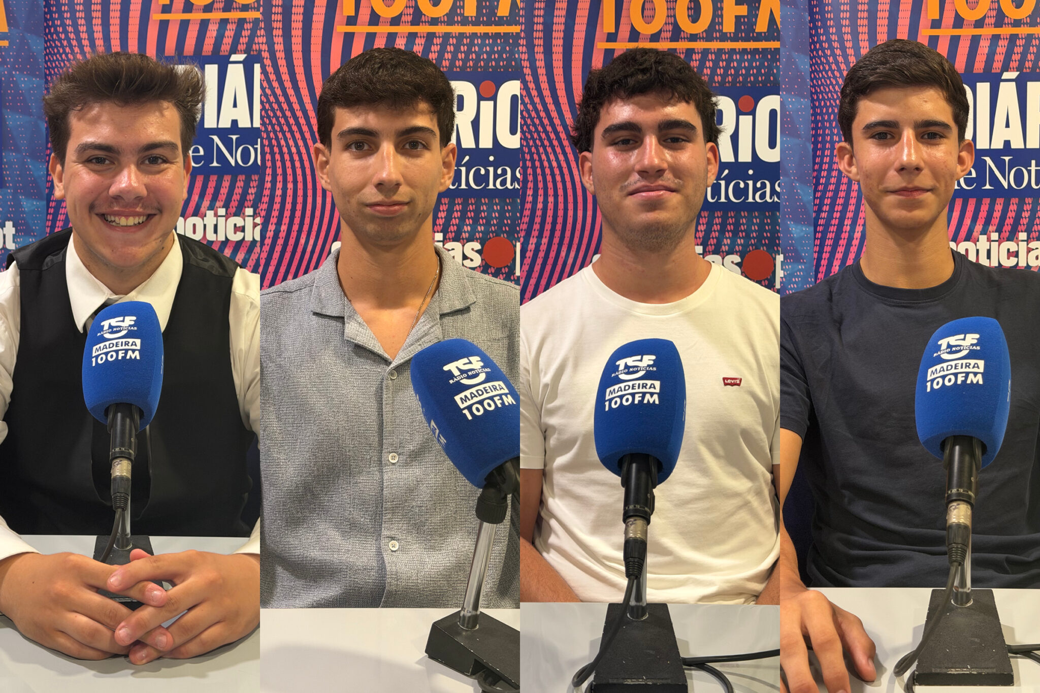 Painel da 5.ª emissão do ALÉM DO JOGO!, na rádio TSF Madeira 100FM.