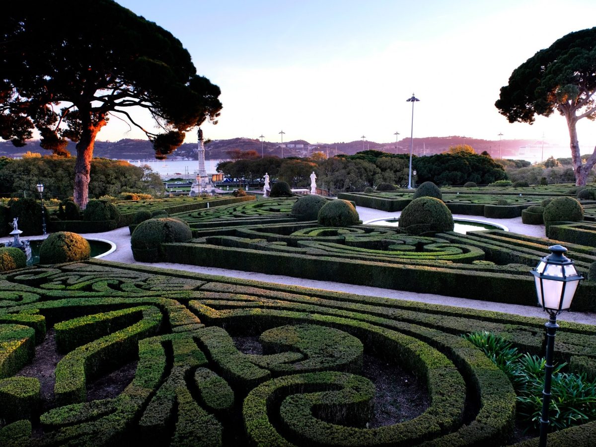 Jardins do Palácio Nacional de Belém, em Lisboa.