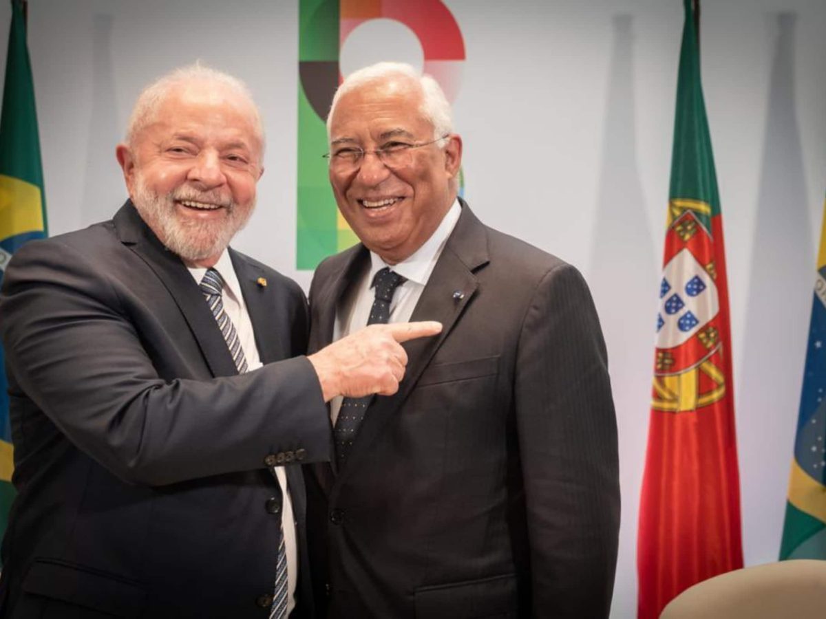 António Costa e Lula da Silva, Presidente do Brasil, durante a XIII Cimeira Luso-Brasileira.