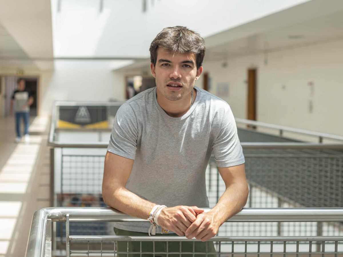 Tomás Santos Pontes, estudante de Gestão na Faculdade de Ciências Sociais da UMa.