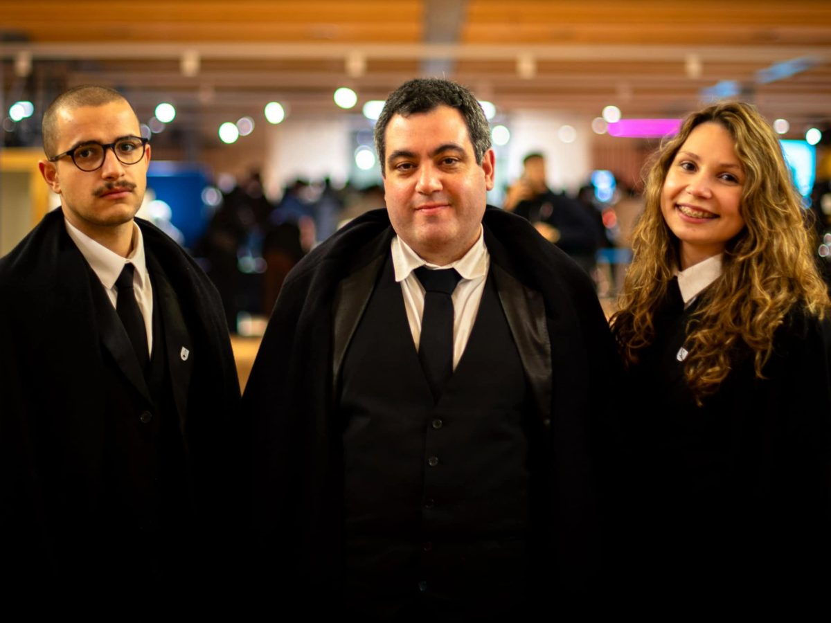 Os FATUM na Universidade de Greenwich, em Londres, durante a sua digressão pelo Reino Unido (janeiro de 2024).
