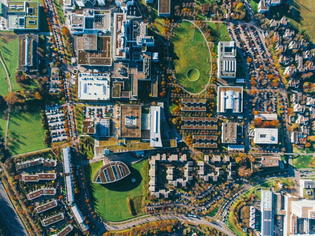 Campus da Stuttgart Media University, em Stuttgart, Alemanha.
